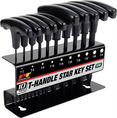 W80276 10-Piece Star T-Handle Allen Wrench Set Long Arm Hex Key Wrench Set • $18.44