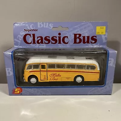Superior Classic Bus Model DieCast Malta Bus Boxed. Yellow • £10