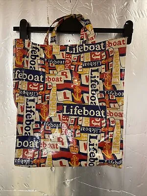 Vintage RNLI Lifeboat Shopping Bag  Cotton Oil Cloth Bag 100% Cotton PVC Coated • £12.99