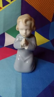 Vintage VA VISTA ALEGRE Figurine Porcelain Portugal Kneeling Child Praying • $34