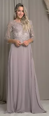 Mother Of The Bride Formal Gown- EV5164 MOCHA- L And 3X-NWTags • $59