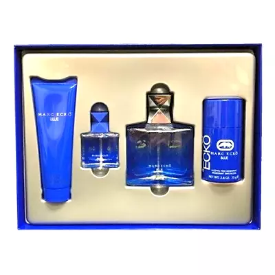 Marc Ecko Blue 3.4 Oz / 100 Ml Edt Spray 4 Piece Men Gift Set • $39.99