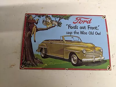 Vintage Ford Motor Company Service Dealer Porcelain Dealership Sign • $119.99