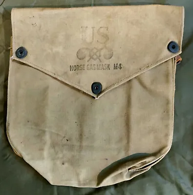 Nice!  WWI US Army Horse Gas Mask Bag • $50