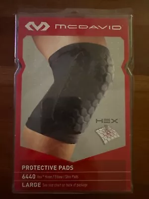 Mcdavid 6440 HEX Protective Knee / Elbow / Shin Pads Size Large Black-pair • $25