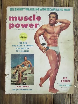 Vintage Muscle Power Magazine 1955 Strength Health Bodybuilding Fitness Champion • $5.99