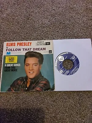 Elvis Presley French EP Follow That Dream Rca Victor Pressing  • $5.05