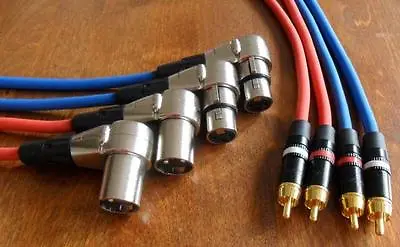 4x4 Meter XLR Rca Cable For Revox PR99 Studer A67 B67 Professional Quality - New • $144.25