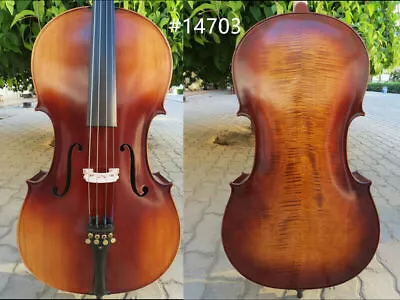 Beautiful SONG 25 1/2  CelloMaster Sound Flames Maple Solid Wood Back #14703 • $899