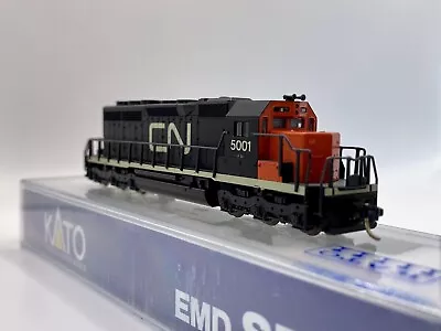 N Scale Kato 176-20L Canadian National SD40 CN #5001 Diesel Locomotive W DCC New • $154.98