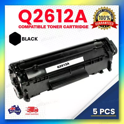 5x Toner Q2612A For HP LaserJet 3015 3020 3030 3052 3055 Printer Cartridge 12A  • $59.78