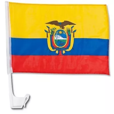 (2 Pack) Ecuador Country Car Window Vehicle 12x18 12 X18  Flag • $14.44