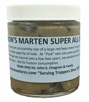 Lenon's Marten Super All Call Lure 8 Oz Jar Long Liner Trapper's Special • $42