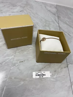 Michael Kors Yellow Gold Tone Monogrammed Logo Slider Bracelet • $20