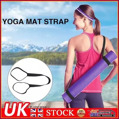 2Pcs Yoga Mat Carrier Elastic Yoga Mat Holder Strap Hands-Free For All Mat Sizes • £4.89