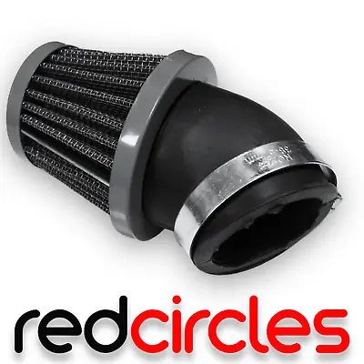 50mm ANGLED PIT BIKE / ATV CONE STYLE AIR FILTER 140cc 150cc 160cc PITBIKE • £5.99