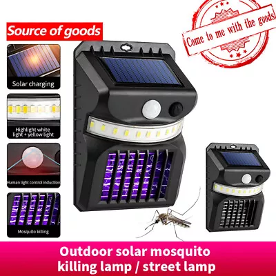 Solar Powered Mosquito Insect Killer Zapper LED Light Fly Bug Trap Pest Lamp USA • $5.19