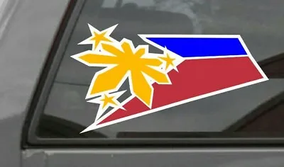 $3.99 • Buy Philippine Flag Window Car Pinoy Filipino Decal Sticker