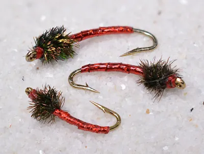 Disco Midge Nymph Fly - 12 Flies - Mustad Signature Fly Hooks • $8