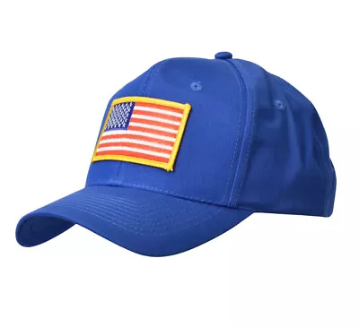 USA Baseball Cap American Flag Adjustable Embroidered Curved Patriotic Men Caps • $7.99