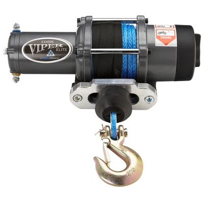 $295.99 • Buy VIPER Elite 4500lb ATV/UTV Winch W/ 40 Feet BLUE AmSteel-Blue Synthetic Rope