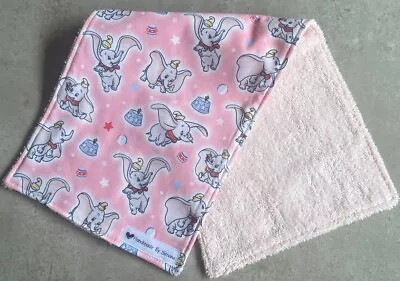 Baby Burp Cloth/Cotton Front/Double Side Towelling Backed/ Disney Dumbo • $7.50