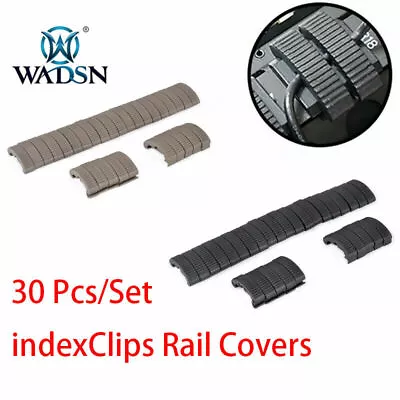 WADSN Airsoft Tactical Weaver Rubber Rail Protector Covers For 20mm Picatinny • $9.49