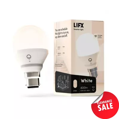 LIFX WiFi Smart Light Bulb White B22 LED Globe Lamp Alexa Google Home 800 Lm • $25