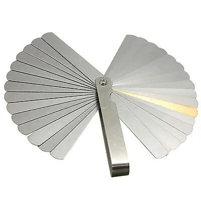 Stainless Steel Feeler Gauge Dual Marked Metric And Imperial Gap Measuring Tool • $12.09