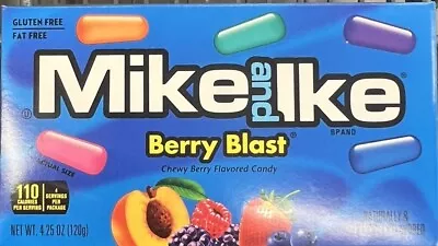 2 X Two Mike And Ike Berry Blast Flavor Candy Theater Boxes 9.5 Oz • $12.99