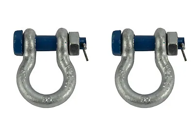 2 Lot 1/2  2 TON D Ring Shackle Screw Pin Clevis Safety Bolt G2130 Style • $20.93