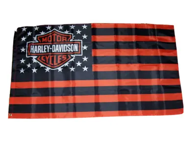 Harley Davidson 3'x5' Flag Banner Man Cave Garage Shop Wall Decor Fast Shipping • $13.44