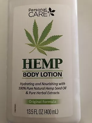 Hemp Body Lotion 100% Pure Natural Seed Oil 13.5 Oz Orig Formula Personal Care • $10