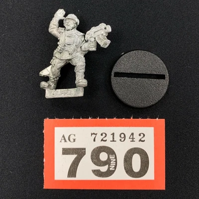 $23.93 • Buy Cadian Sergeant Metal Warhammer 40,000 Imperial Guard 40k Cadia Lieutenant Oop