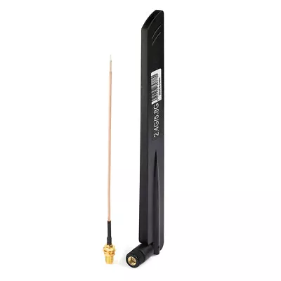 2.4GHz 5.8GHz SMA Male Antenna 8dbi High Gain With 15cm Cable For WIFI IP Camera • $6.43
