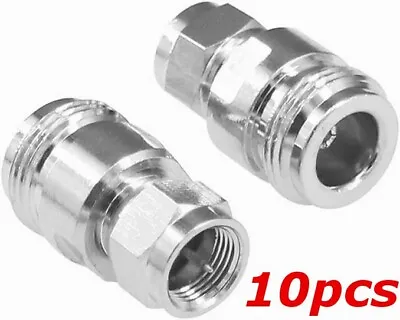 10 PACK - F-Type Male 75 Ohm To N Female 50 Ohm Adapter RF Radio Coax Connector • $38.95