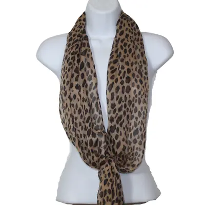 Merona Fashion Scarf Thin Lightweight Animal Print Fringe Rectangle Casual Fun • $9.60