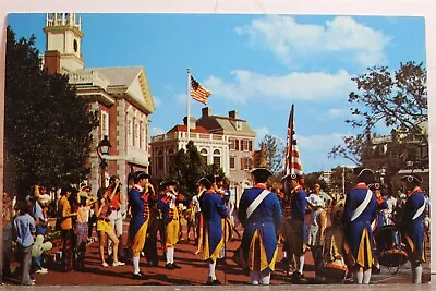 Walt Disney Liberty Square Fife Drum Corps Postcard Old Vintage Card View Postal • $0.50