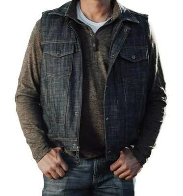 $40 • Buy STS Mens Wyatt Classic Denim Vest Size 2x - STS3576