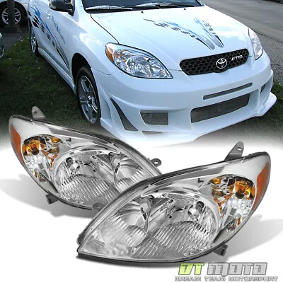 $148.99 • Buy For 2003-2008 Toyota Matrix Headlights Headlamps Replacement 03-08 Left+Rght Set