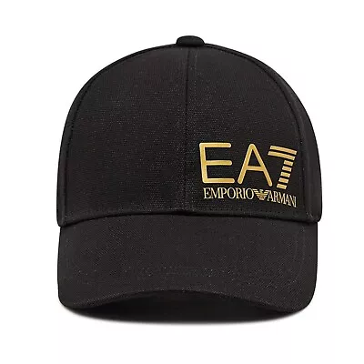 EA7 |mporio Armani 247088 CC010 Train Core Gloss Logo Baseball Cap Black/Gold • £39.99