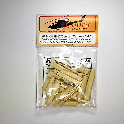 Cobra Company MI-24 HIND Combat Weapons Set #3 Resin Detail Set 48023 • $19.99