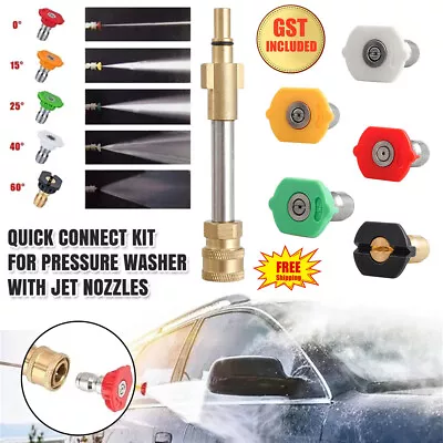 Conversion Universal 1/4  Quick Connect Kit For Pressure Washer With Jet Nozzles • $26.32