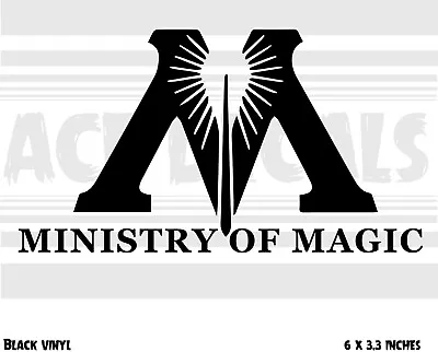 $5.99 • Buy Harry Potter - Ministry Of Magic - Vinyl Car Laptop Decal Sticker