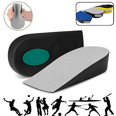 $7.59 • Buy Invisible Orthotic Plantar Fasciitis High Increase Insoles Heel Shoe Pad Insert