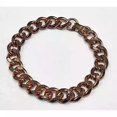 Vintage Mens Solid Copper Heavy Chain Link Bracelet  MCM • $32