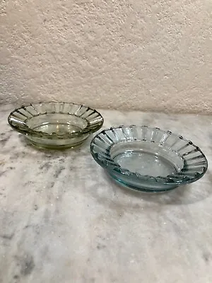 A Pair Of Old Comercial Style Glass Ashtrays • $5.95