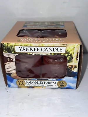 Yankee Candle Napa Valley Harvest Tealights NEW HTF 12 Discontinued • £11.58