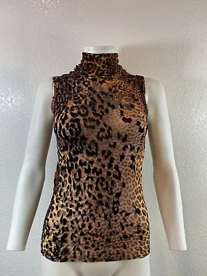 Vtg Jean Paul Gaultier Leopard Print Sheer Mesh Top S • $268