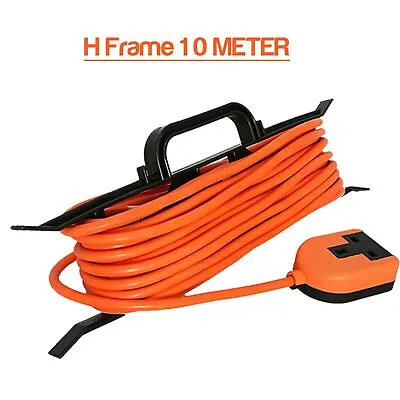 1 Way 10m Long  Out Door Orange 13 AMP Extension Lead Cable • £19.95